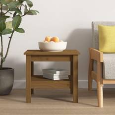 vidaXL honungsbrun 45x45x40 Soffbord