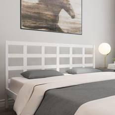 Hvite Senger & Madrasser vidaXL white, 185.5 Pine Bed Sänggavel