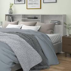 vidaXL Cabinet Concrete Headboard