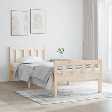 vidaXL Massivholz 75x190 Bettrahmen