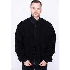 Urban Classics Herr Jackor Urban Classics Boxy Sherpajacka för män, svart