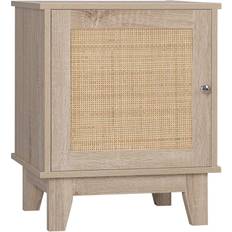 Rattan Bedside Tables Homcom Nightstand Natural Bedside Table 40x48cm