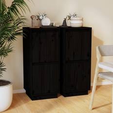 VidaXL Sort Skænke vidaXL 2 Pine Sideboard