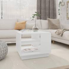 vidaXL 55 x 55 x 43 cm Hvid Sofabord