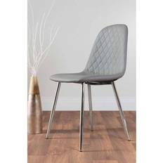 Leathers Kitchen Chairs on sale Furniturebox of Corona Silver Leg Kitchen Chair