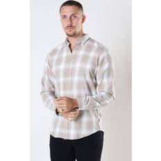 Jack & Jones Herren Jjegingham twillskjorte L/S Noos Hemd, Crockery/Checks:/Mid Scale/ Slim Fit