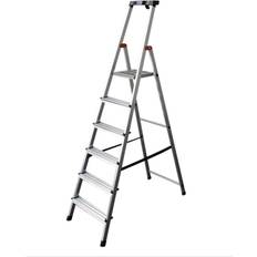 Krause Step ladder, with safety platform and non-slip strips, 6 steps