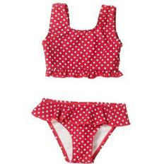 Playshoes Flicka bikiniset UV-skydd prickar, Rot, 86/92