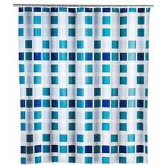 Poliéster Accesorios de Bañera y Ducha Wenko Cortina Baño Modelo Peva 180x200 cm