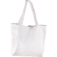 Rayher 53987102 Basic Shopper, vit, 46 x 35 cm, textilväska, tygväska, shoppingväska, tygpåse, 330 g/m2, otryckt