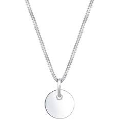 925 silver chain Elli Basic 925 Silver Curb Chain Necklace - Silver