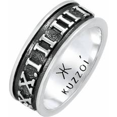 Kuzzoi Kuzzoi Ring - Sort/Sølv
