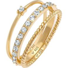 Elli Ring Ladies Stack Elegant Festive Layered Look - 925 Sterling Silver