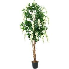 Naturfarvet Kunstige planter Europalms Hvid 180 cm Kunstig plante