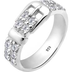 Elli Ring Gürtel Basic Zirkonia 925 Silber Weiß 1010912901