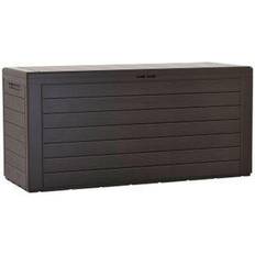 Mobilier de Jardin et d'Extérieur Prosperplast Boîte À Jardin 280L Plastique Woodebox 116 x 43.3 x 55 cm - Marron