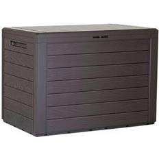 Prosperplast Woodebox Garden Box Cushion Box 190 Liters Umber