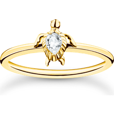 Thomas Sabo Ring turtle gold white TR2401-414-14-52