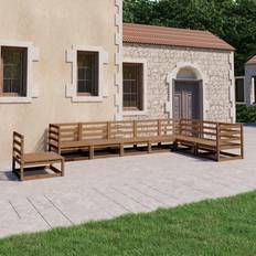 vidaXL Solid Pinewood Garden Loungesett