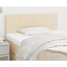 Beige Têtes de lit vidaXL Tëte Crème 80x5x78/88 cm Tissu Tête de lit