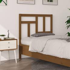 vidaXL Per Letto Miele 95.5x4x100 cm In Legno Massello Di Pino Testiera