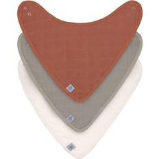 Lässig Halstuch Mull (3 Stk) Bandana, Rust Olive Milky (A)