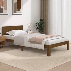 vidaXL Bed Frame Honey Brown