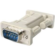 NM9MM DB9 RS232 Serial Null Modem Adapter M/M