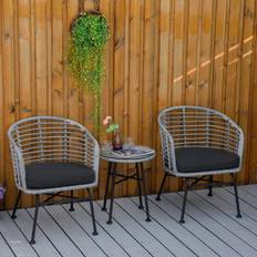 Bistro Sets OutSunny 3 Pieces Bistro Set