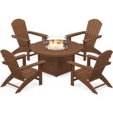 Adirondack chair and table set Polywood Nautical Adirondack