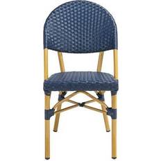 Blue Patio Chairs Safavieh Barrow Collection FOX5203D-SET2