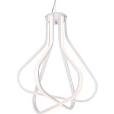 Lighting Elegant Lighting 5105D18WH Dahlia 3 Pendant Lamp