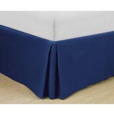 Microfiber Valance Sheets Swift Home Double Brushed Microfiber Pleated Easy Fit Bed Skirt Royal Blue Queen Valance Sheet Blue