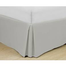 Grey Valance Sheets Swift Home Double Brushed Microfiber Pleated Bed Skirt Light Grey Valance Sheet Grey