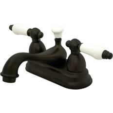 Taps Kingston Brass KS3605PL 4 in Centerset Bathroom Faucet