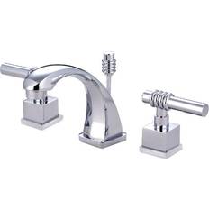 Taps Kingston Brass KS4941QL Milano Widespread Bathroom Faucet Polished Chrome