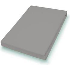 Bettlaken Como Vario Jersey-Spannbetttuch kiesel, 190 Bettlaken Beige