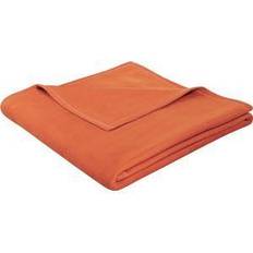 Wohndecke »Uno Soft«, Biederlack, Kuscheldecke Filz Orange, Braun