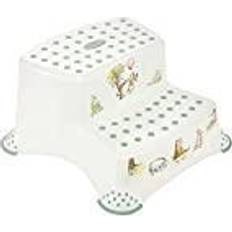 Pots et Marchepieds vente Keeeper Tabouret Igor avec 2 marches, Winnie l'ourson, blanc, 40 x 37 x 21 cm