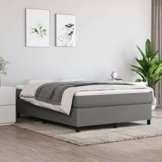 Queen box spring and bed frame vidaXL Box Spring Bed Frame