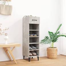 vidaXL Cabinet Concrete Shoe Rack