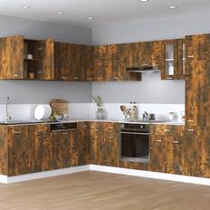 vidaXL Pensile Rovere Fumo 60x31x60 cm Legno Ingegnerizzato Mobile a Parete