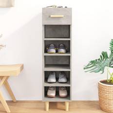 vidaXL Cabinet Concrete Shoe Rack