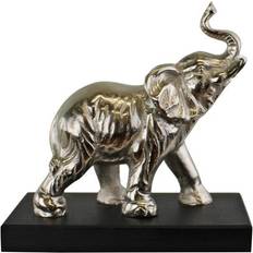 Métal Figurines Geko Elephant on Plinth Figurine 18.2cm