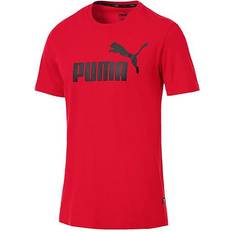 Puma Red T-shirts Puma Men's Essential Logo T-shirt