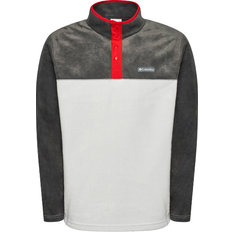 Columbia Suéteres Columbia Men's Steens Mountain Half Snap Fleece Pullover - Nimbus Grey/Shark/Mountain Red