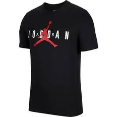 T shirt Jordan Air Wordmark T-shirt - Black/White/Gym Red