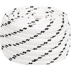 Boating vidaXL Braided Boat Rope White 16 mmx25 m Polyester white