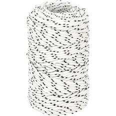 Boating vidaXL Braided Boat Rope White 2 mmx100 m Polyester white