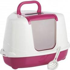 Corner Hooded Flip Loo Pink 56cm